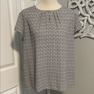 Ann Taylor Black and White  Blouse